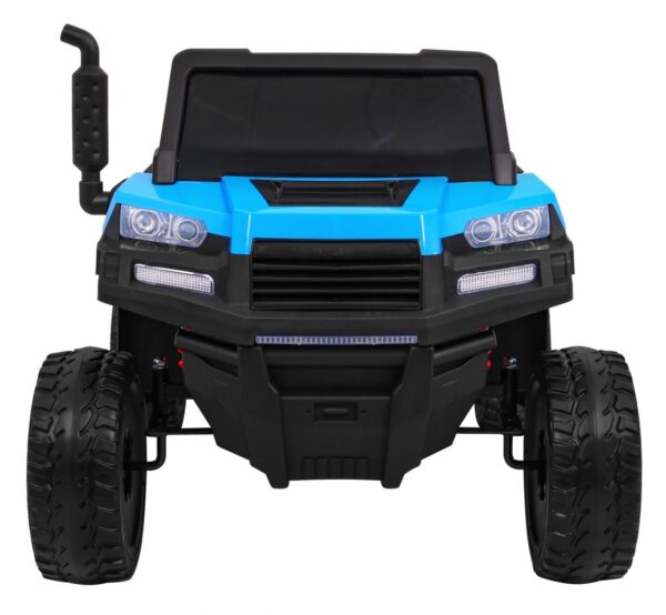 Masinuta electrica „Tractor tip ferma” 4×4 cu remorca (A730) Albastru
